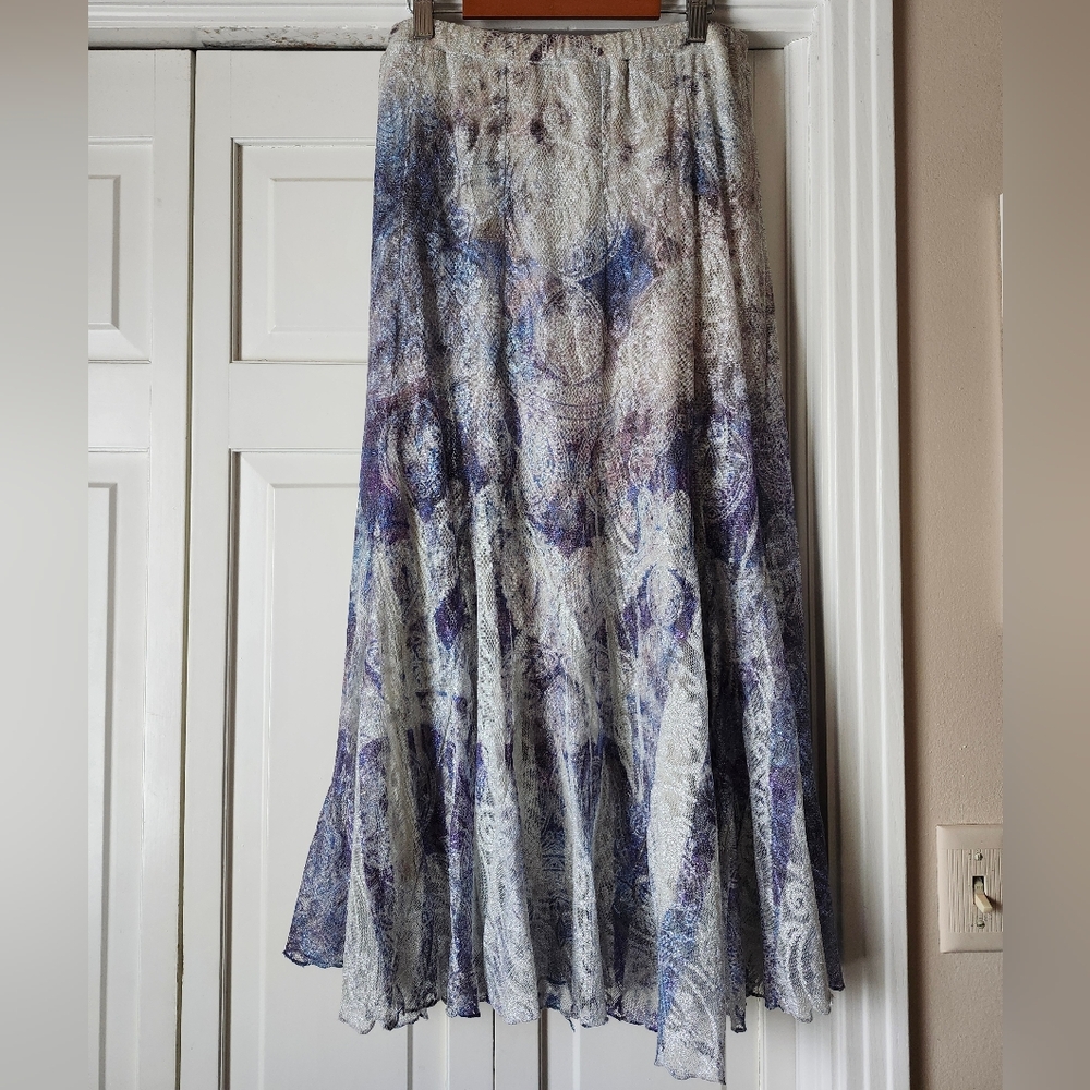NWOT Sparkling Multicolor Bohemian Maxi Skirt